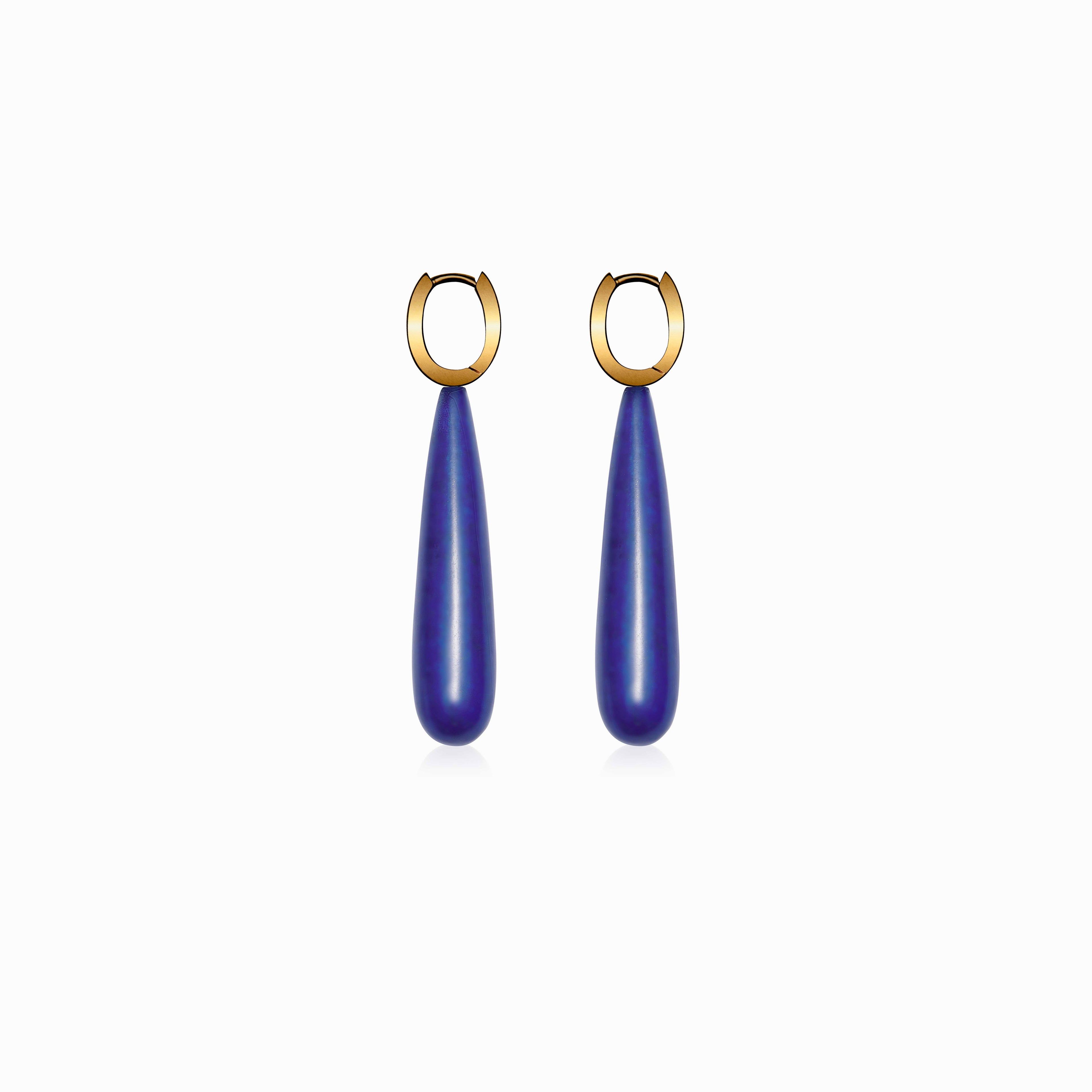 Blue Brahe earrings