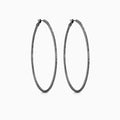 The black Nina hoop earrings