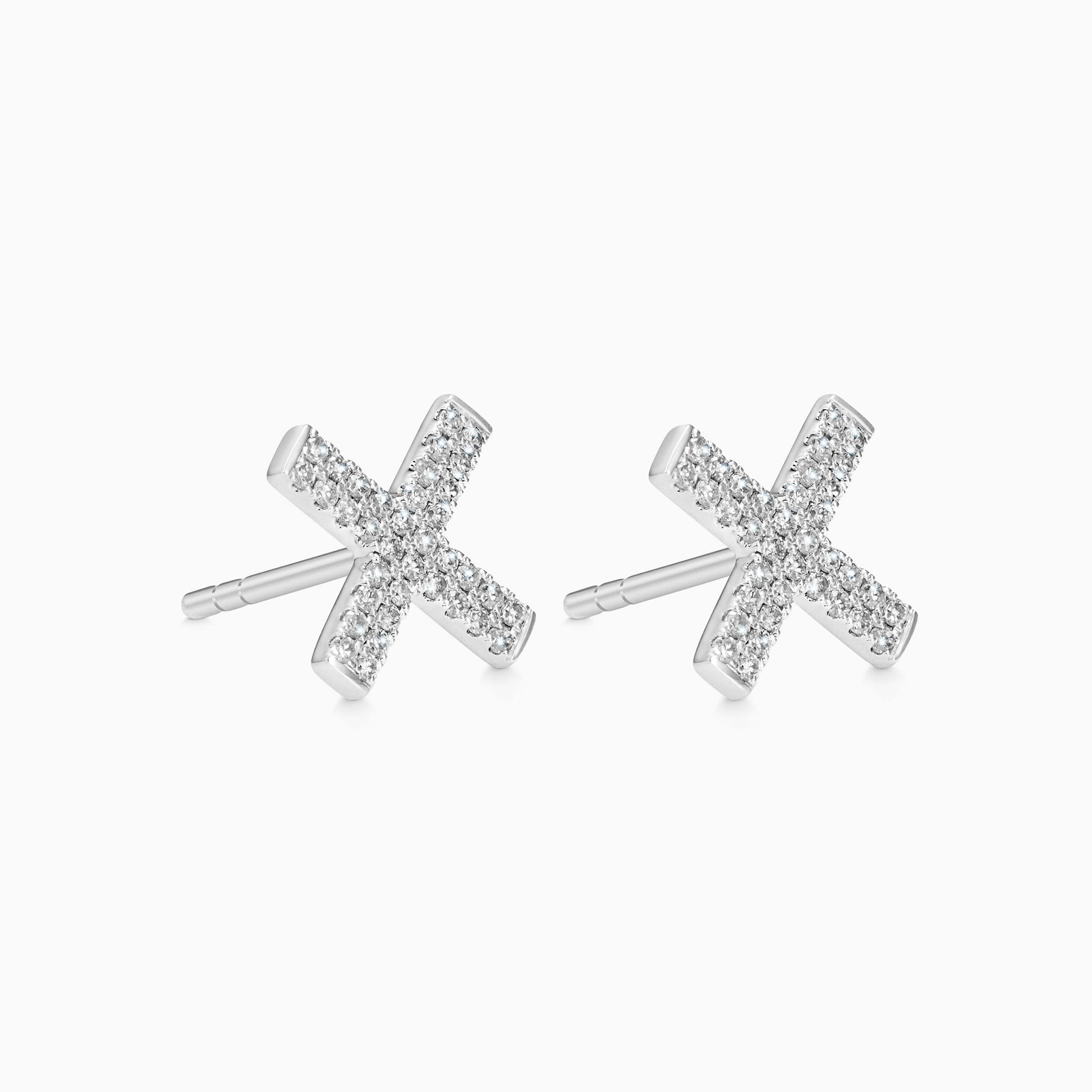 The cross earrings