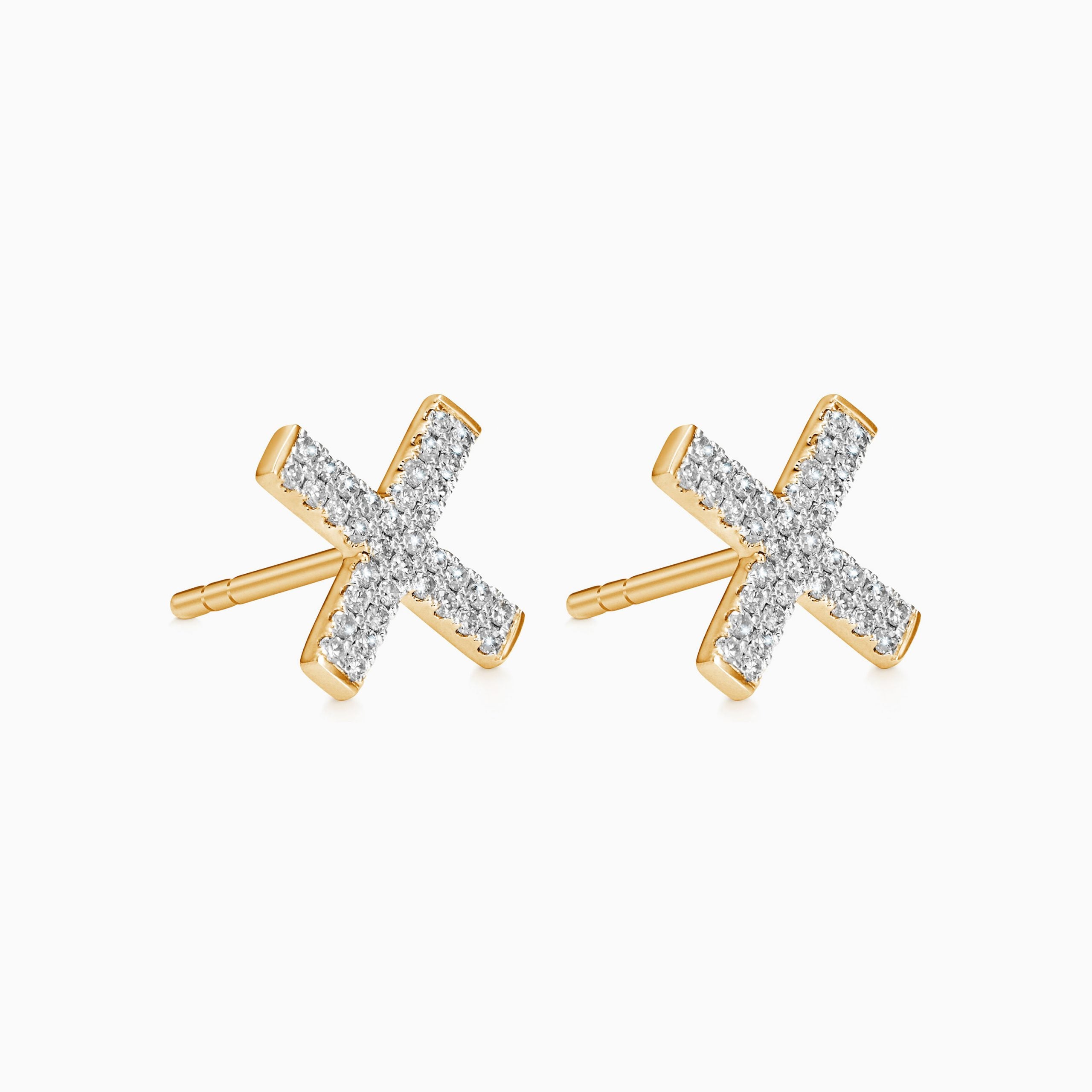 The cross earrings