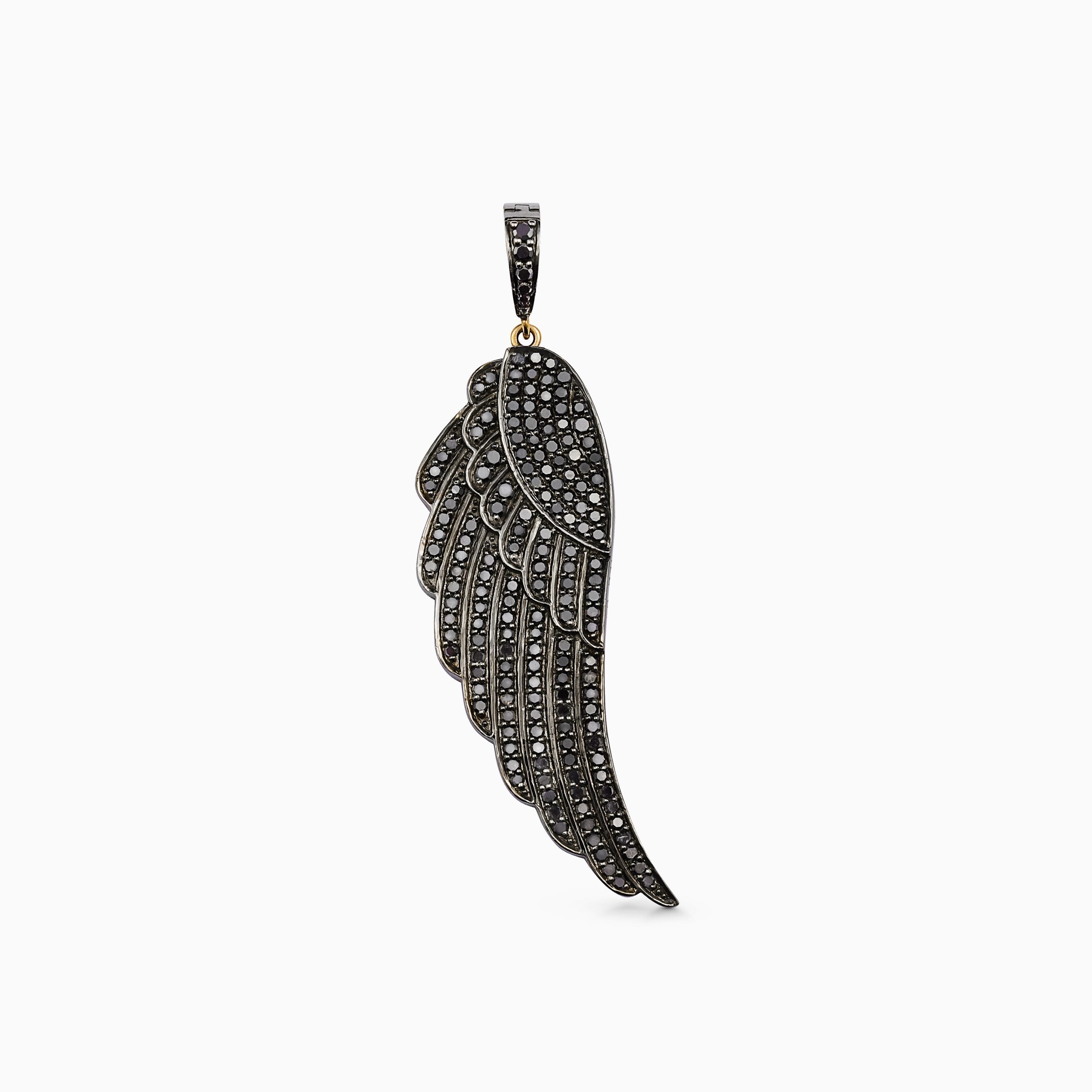 The black Brahe wing pendant