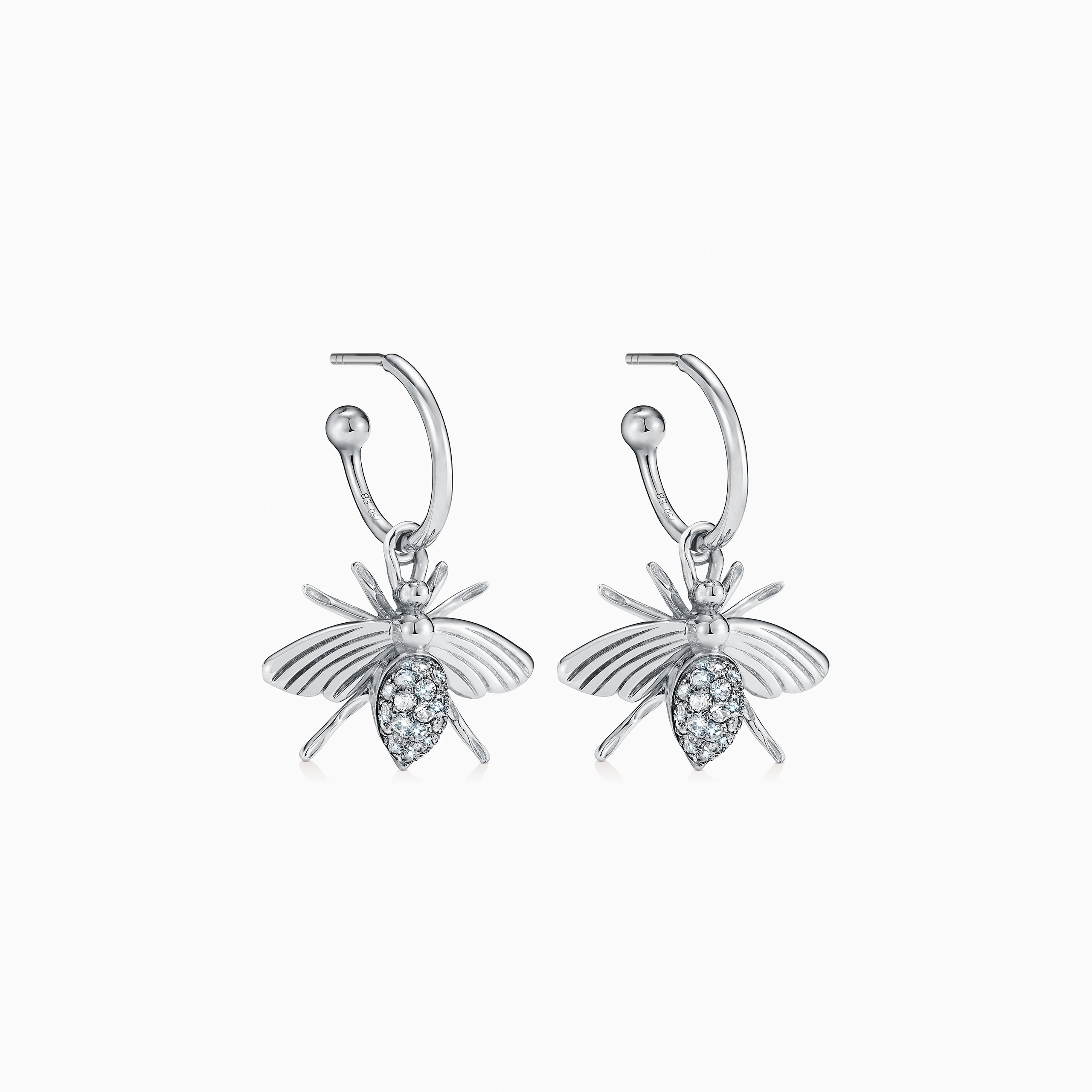 The white Falsterbo earrings